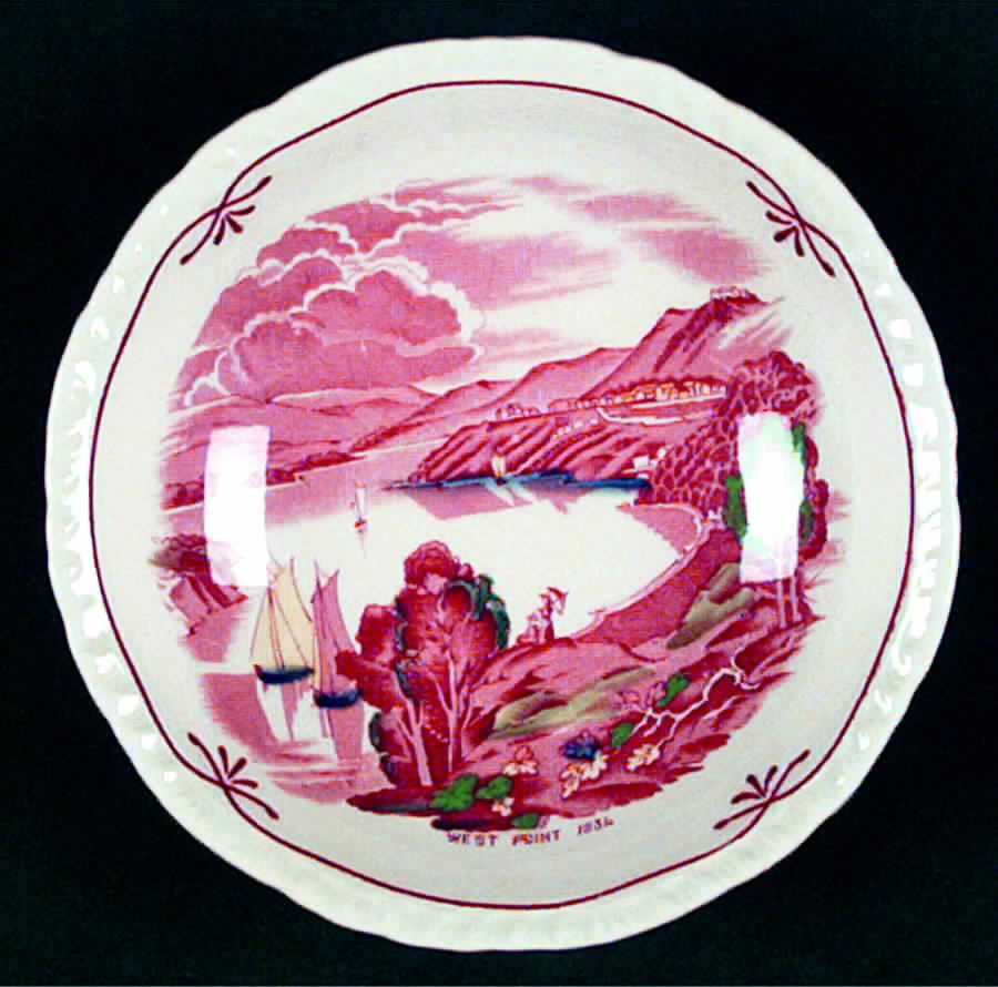 Early American Scenes Fruit/Dessert (Sauce) Bowl by Booths-1