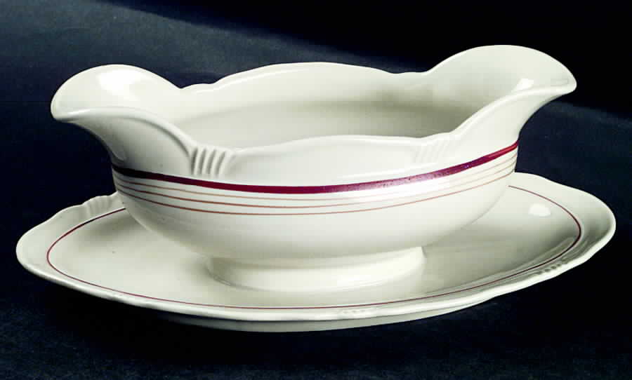 BTH103 Gravy Boat with Attached Underplate by Bareuther & Co-1