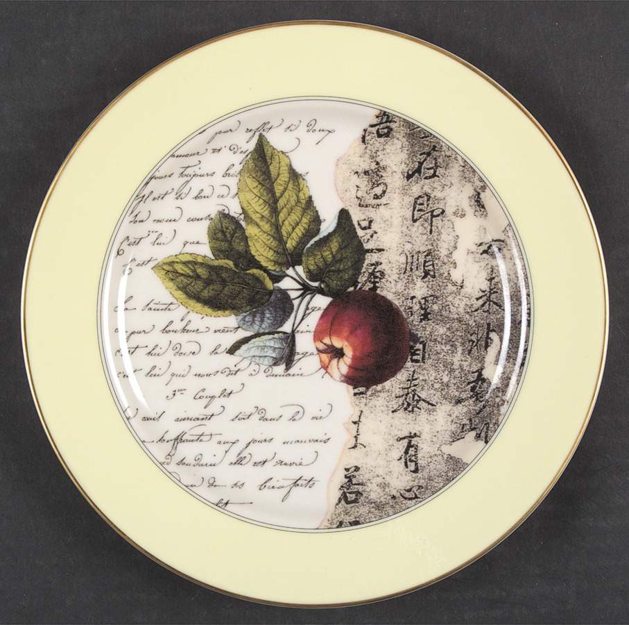 Poetry (Poesie) Salad/Dessert Plate by Bernardaud-1