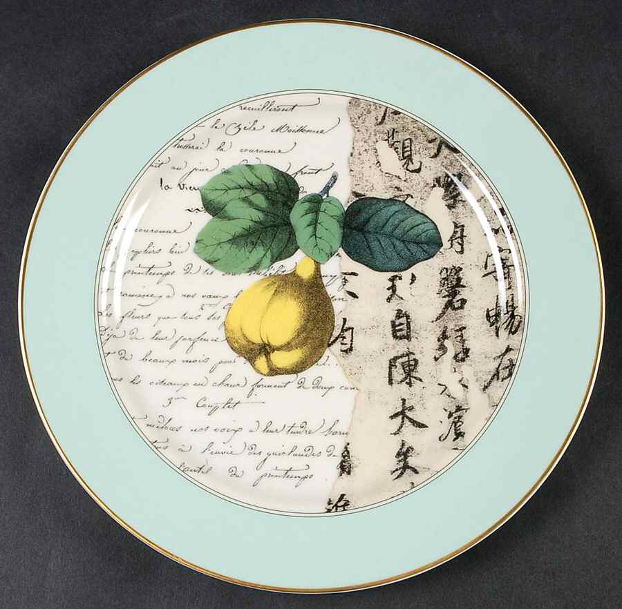 Poetry (Poesie) Salad/Dessert Plate by Bernardaud-1