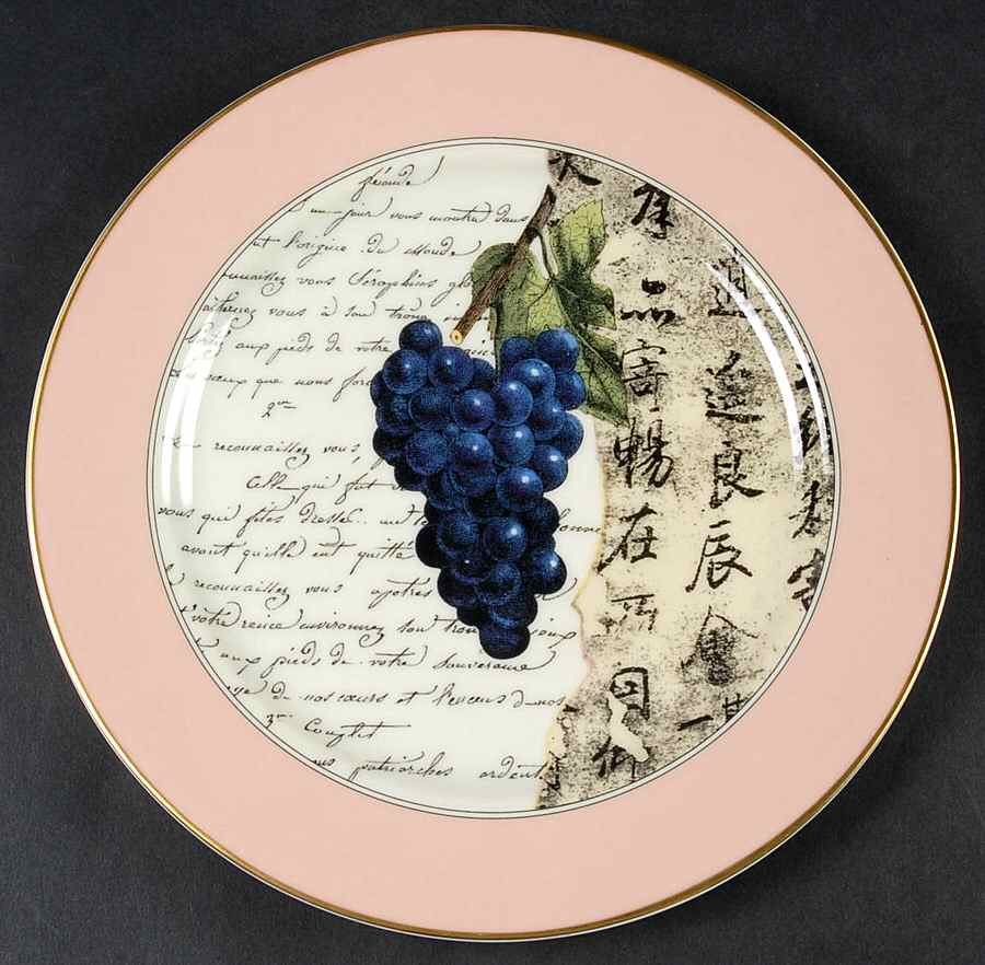 Poetry (Poesie) Salad/Dessert Plate by Bernardaud-1
