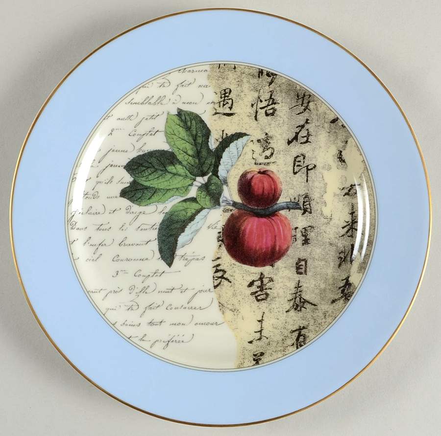 Poetry (Poesie) Salad/Dessert Plate by Bernardaud-1