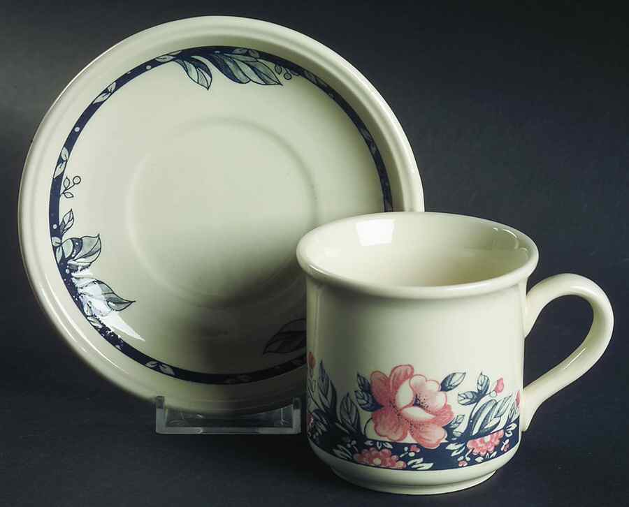 BIL11 Flat Cup & Saucer Set by Biltons Ltd-1
