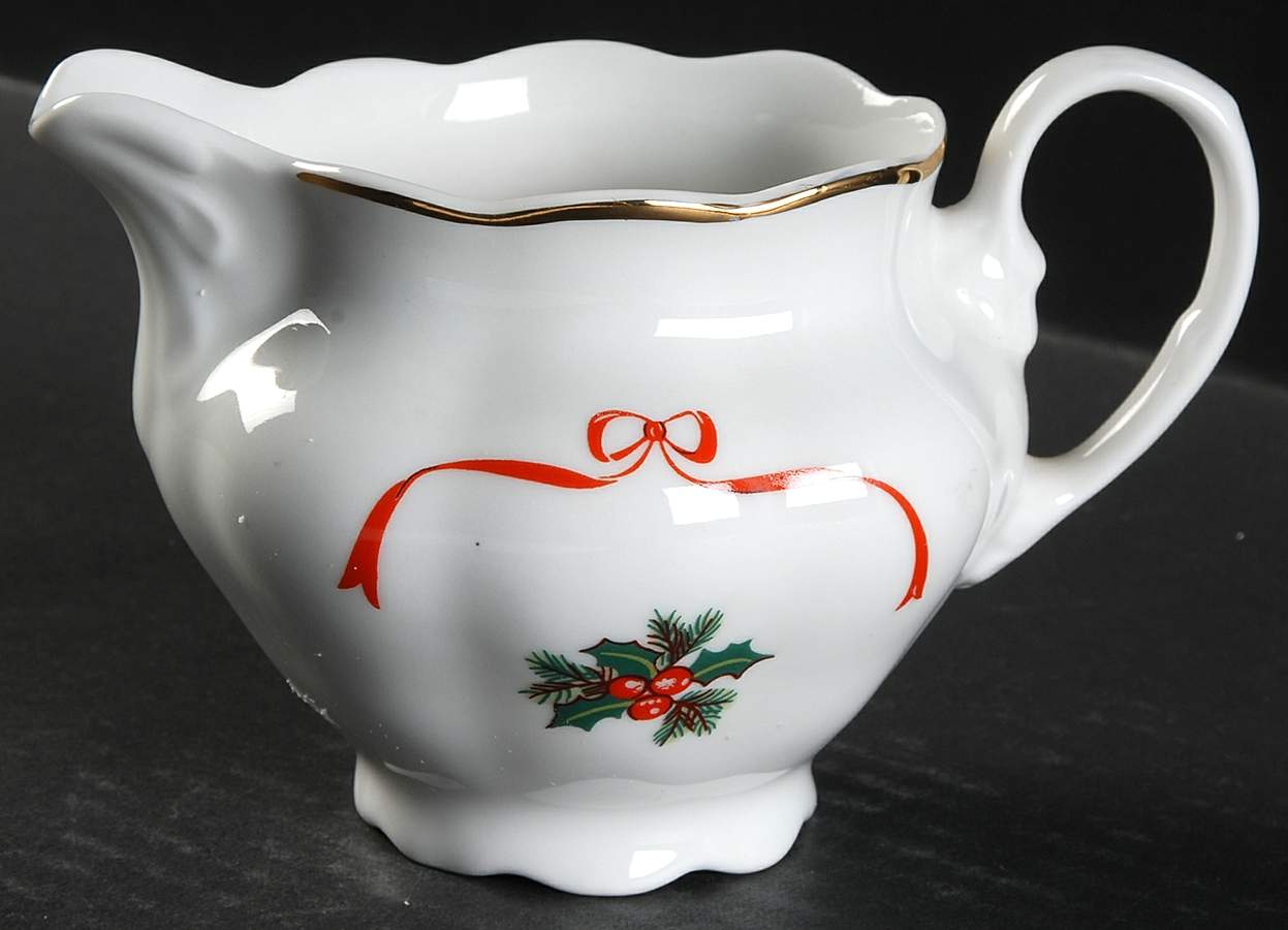 Basket of Cheer (Scalloped, No Emboss) Creamer by Baum Brothers-1