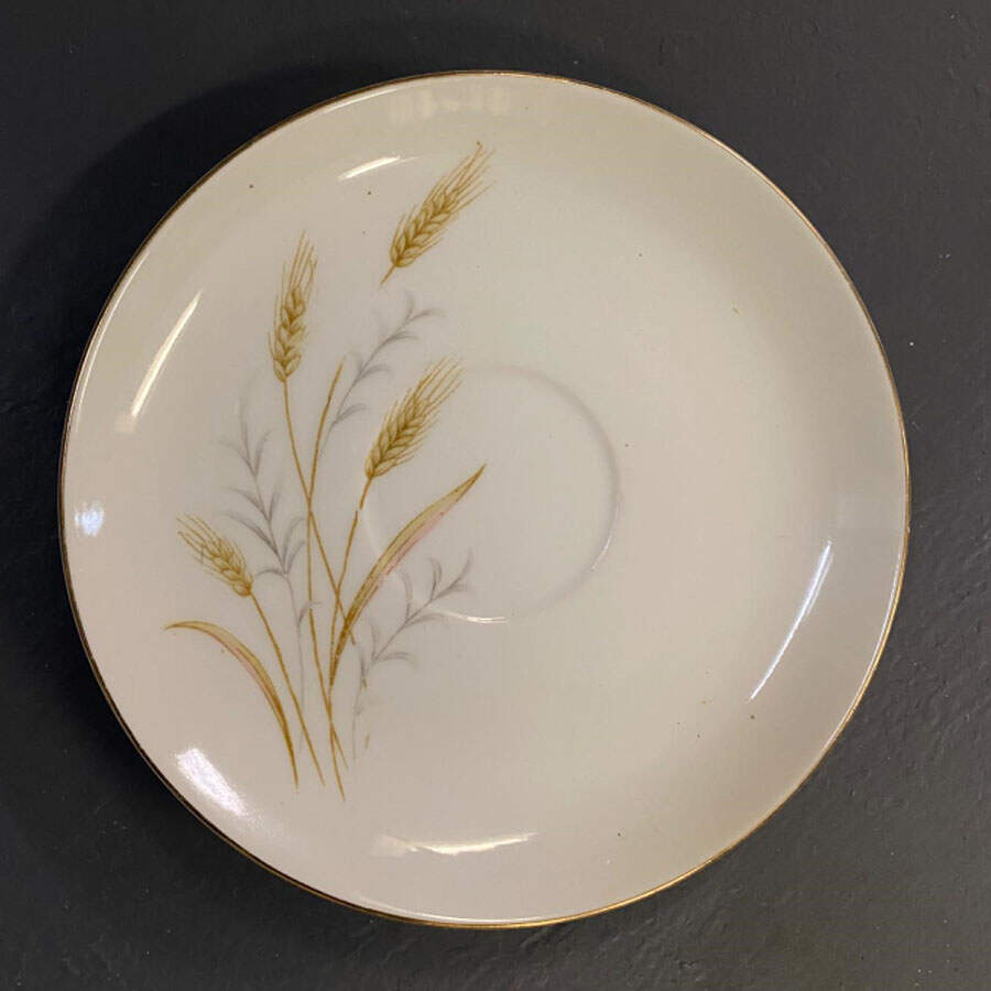 Golden Wheat Saucer by Fine China of Japan-1