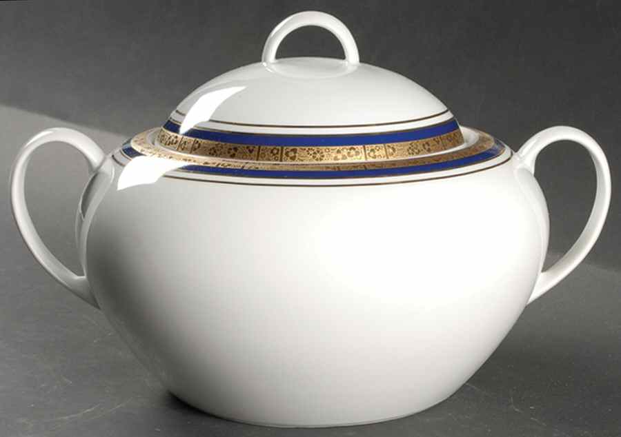 Hartford Cobalt Tureen &  Lid by Baum Brothers-1