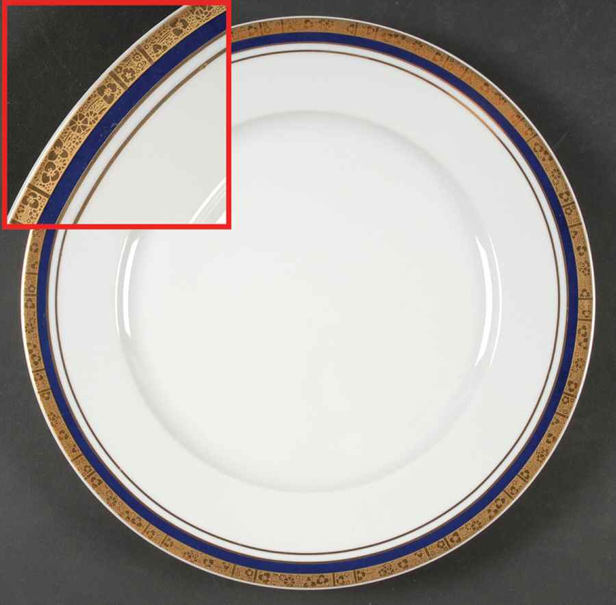 Hartford Cobalt 12" Chop Plate (Round Platter) by Baum Brothers-1