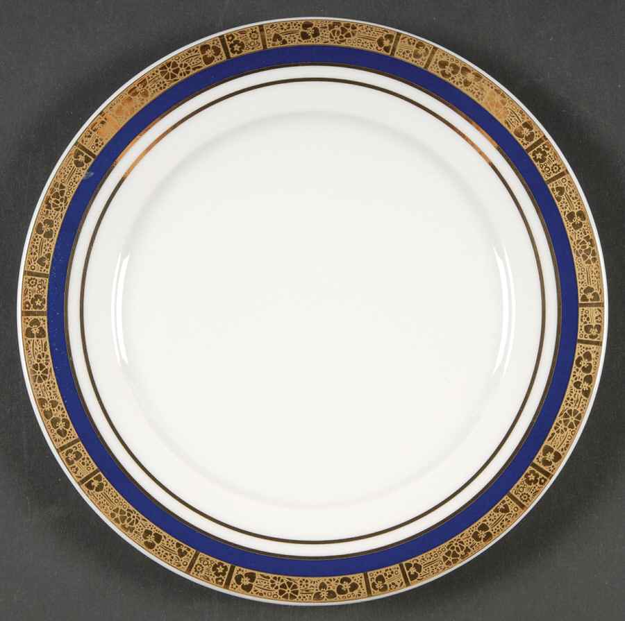Hartford Cobalt Bread & Butter Plate by Baum Brothers-1