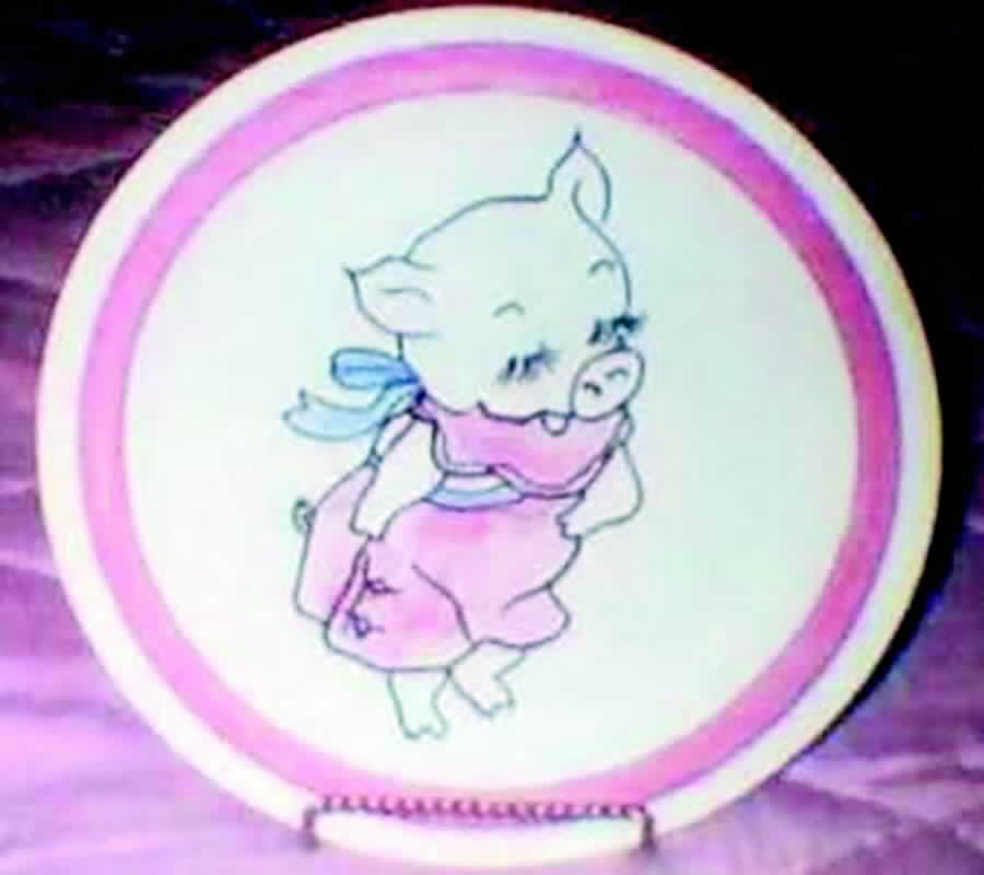Miss Piggy Salad Plate by Blue Ridge Southern Pottery-1