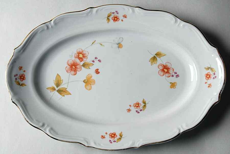 Jardinaire 13" Oval Serving Platter by Baum Brothers-1