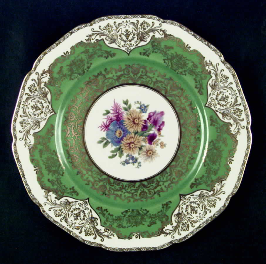 505 Green Dinner Plate by Black Knight-1