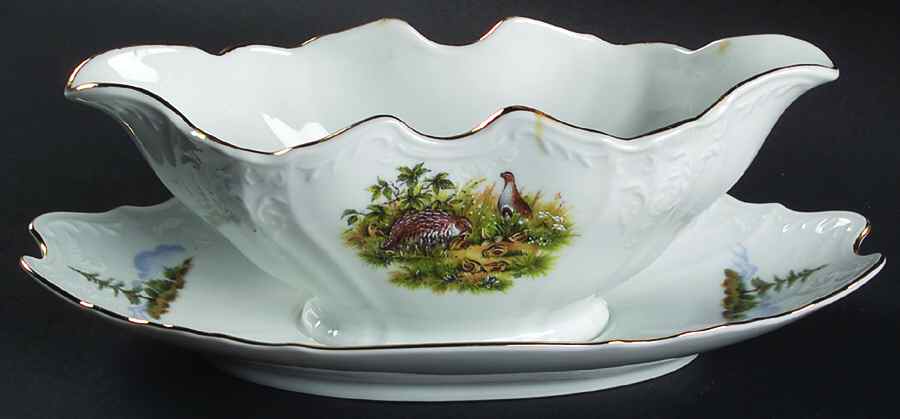 THU560 Gravy Boat with Attached Underplate by Thun-1