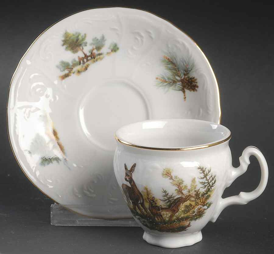 THU560 Flat Demitasse Cup & Saucer Set by Thun-1