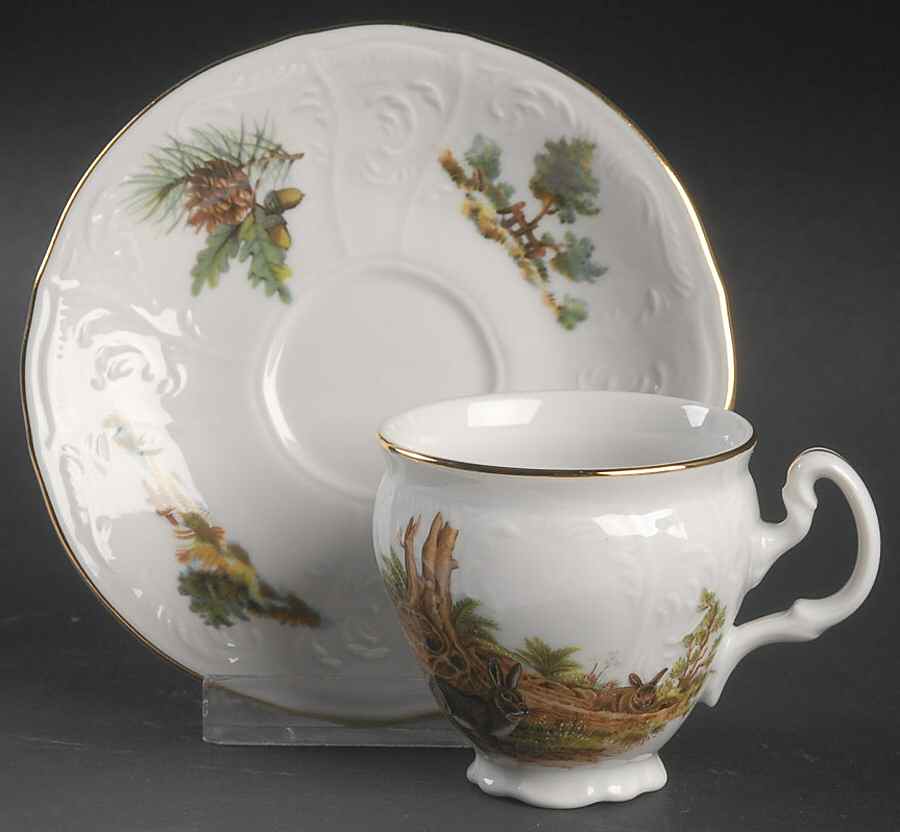 THU560 Flat Demitasse Cup & Saucer Set by Thun-1