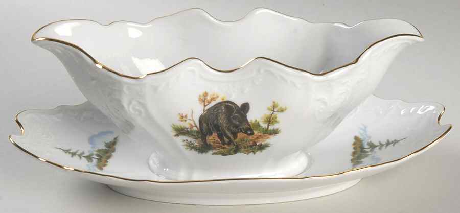 THU560 Gravy Boat with Attached Underplate by Thun-1