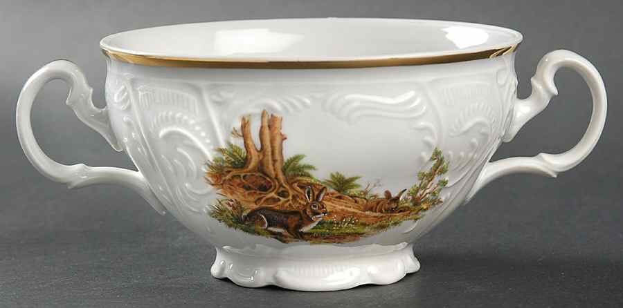 THU560 Footed Cream Soup Bowl by Thun-1