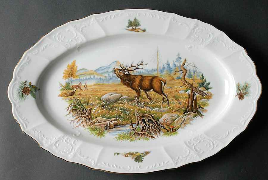 THU560 14" Oval Serving Platter by Thun-1