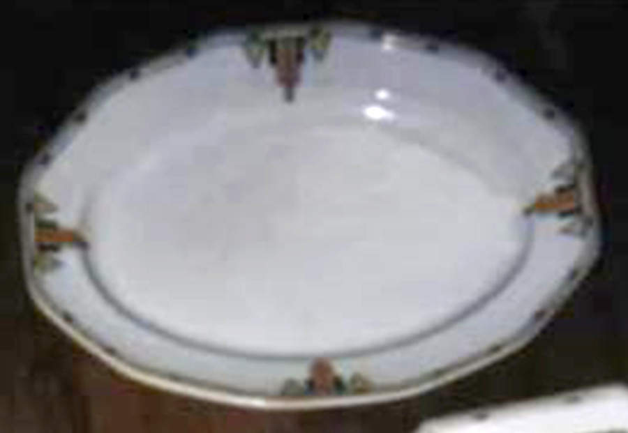 A3469 12" Oval Serving Platter by Booths-1
