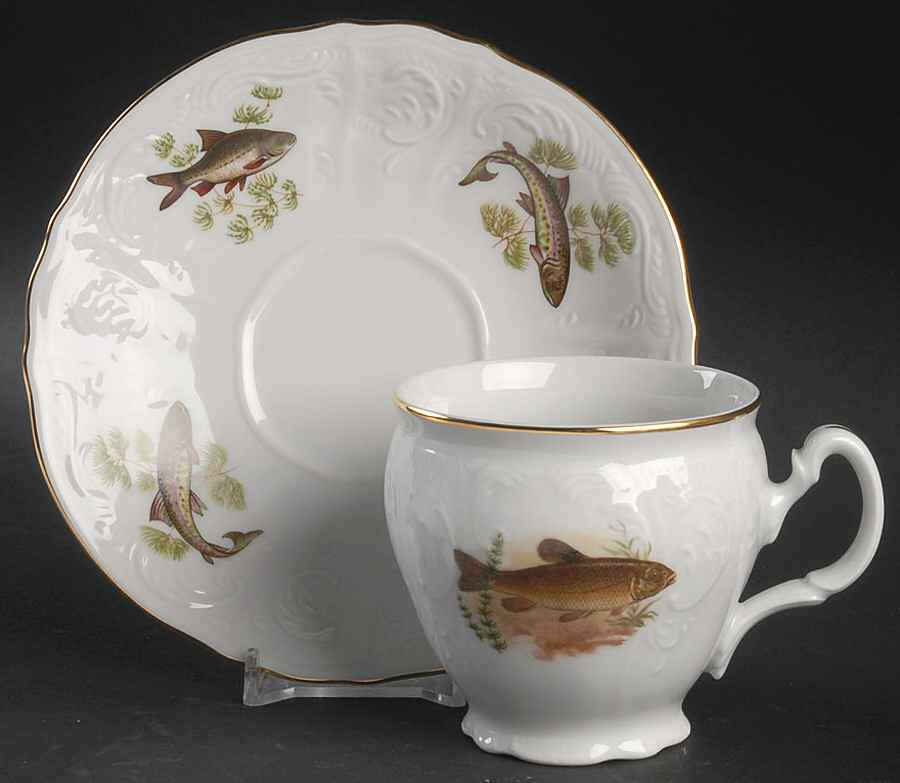 THU562 Flat Cup & Saucer Set by Thun-1