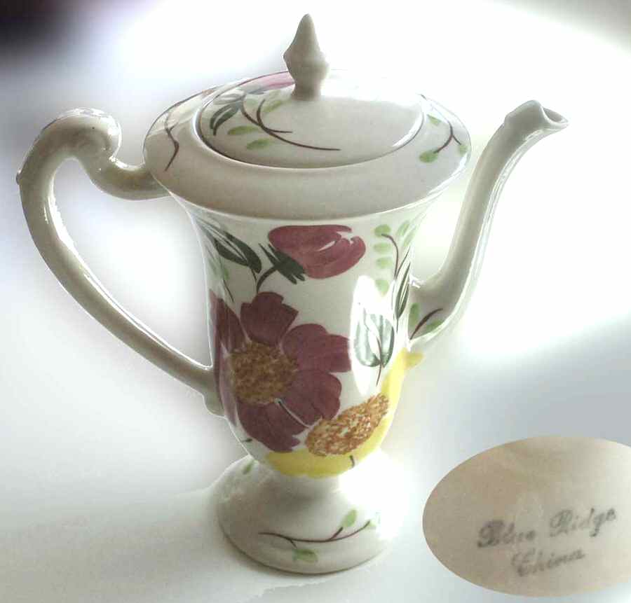 Melody Chocolate Pot & Lid by Blue Ridge Southern Pottery-1