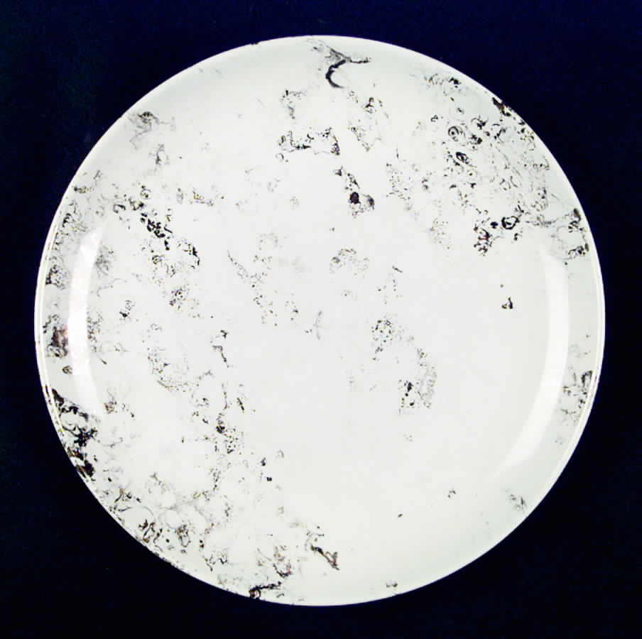 Surf Ballet (White and Gold) Dinner Plate by Sascha Brastoff-1