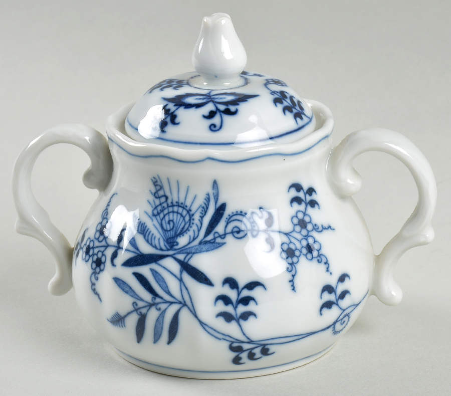 Blue Danube (New 2002 Production) Mini Sugar Bowl & Lid by Blue Danube (Japan)-1