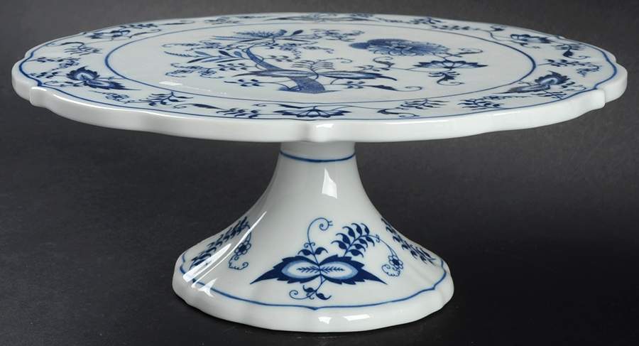 Blue Danube (New 2002 Production) 10" Diameter Pedestal Cake Stand by Blue Danube (Japan)-1