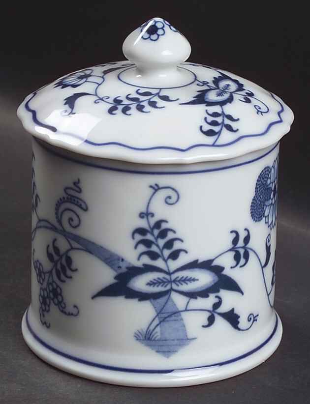 Blue Danube (New 2002 Production) Cotton Ball Jar and Lid by Blue Danube (Japan)-1
