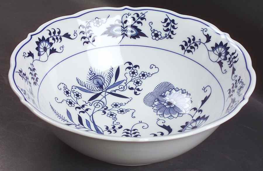 Blue Danube (New 2002 Production) 10" Large Salad Serving Bowl by Blue Danube (Japan)-1