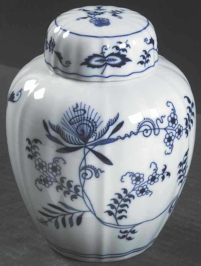 Blue Danube (New 2002 Production) Medium Ginger Jar & Lid by Blue Danube (Japan)-1