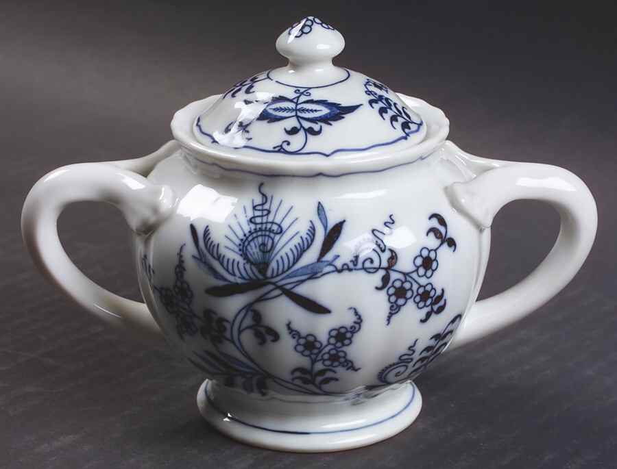 Blue Danube (New 2002 Production) Sugar Bowl & Lid by Blue Danube (Japan)-1