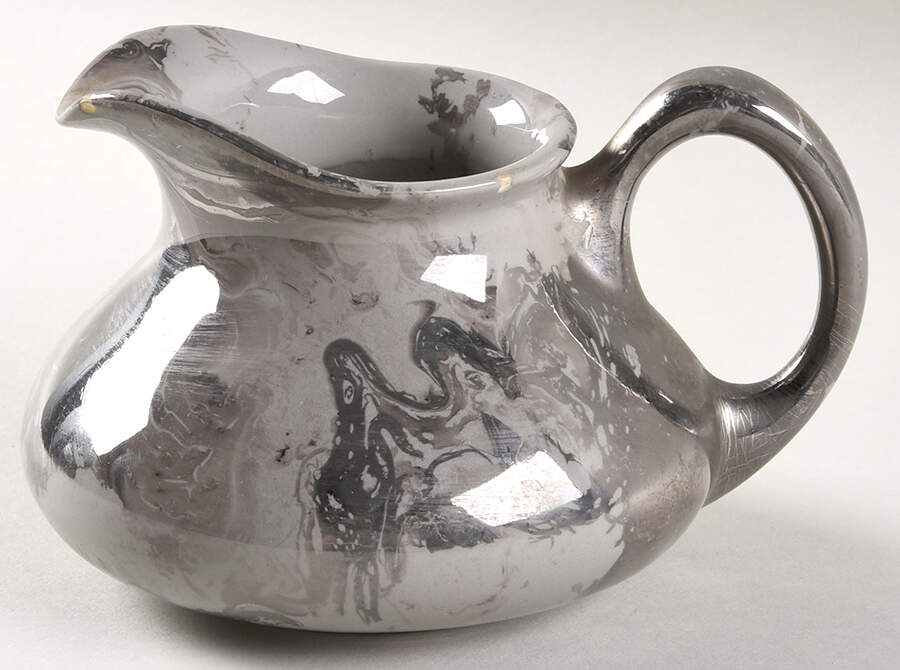Surf Ballet (Gray & Platinum) Creamer by Sascha Brastoff-1