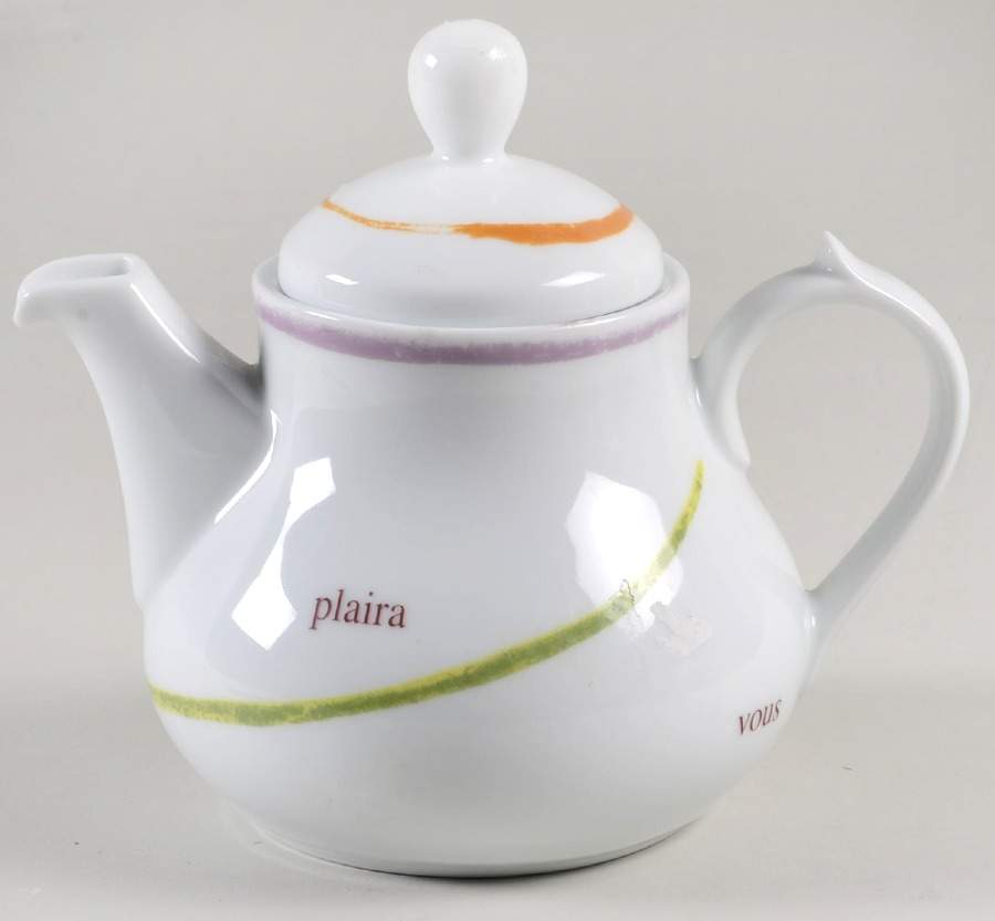 French Accent Mini Teapot & Lid by Bernardaud-1