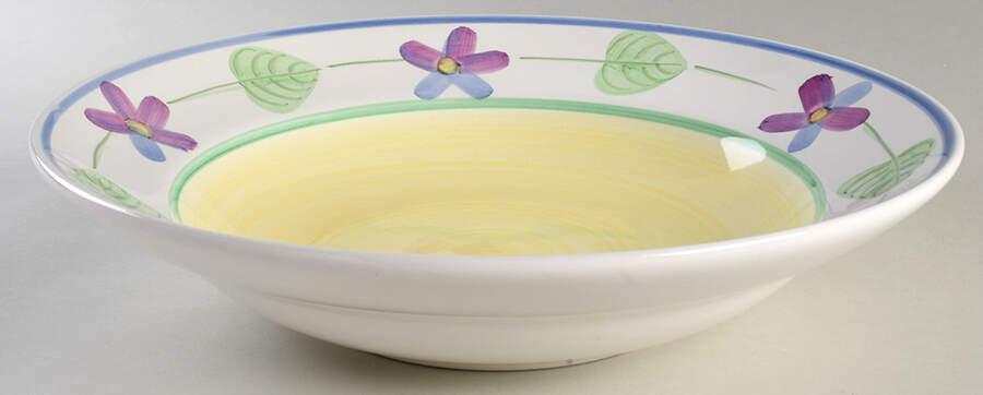 Summer Sorbet 14" Large Salad Serving Bowl by Bella-1