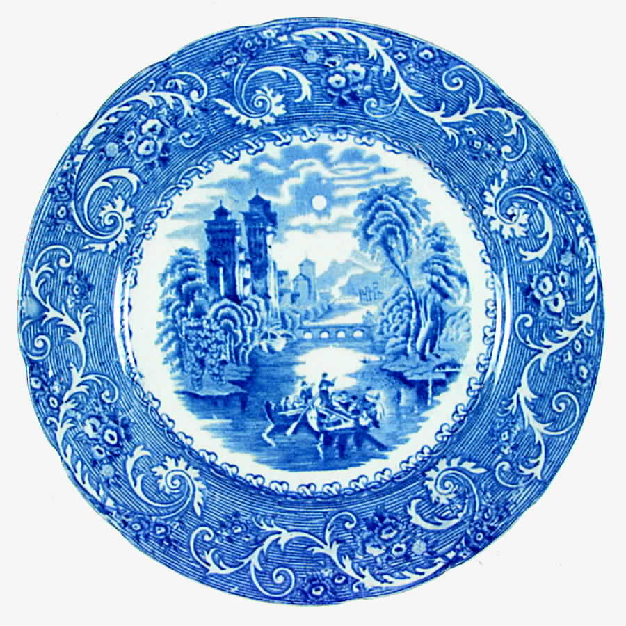 Rhine Dinner Plate by Burgess & Leigh-1