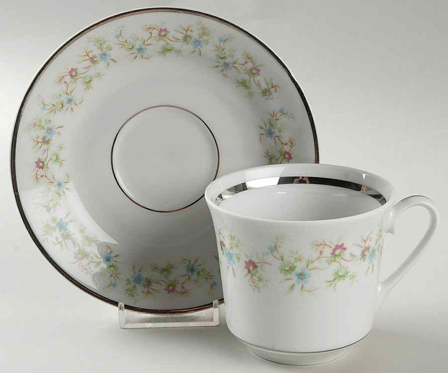 Gloucester Flat Cup & Saucer Set by Baum Brothers-1
