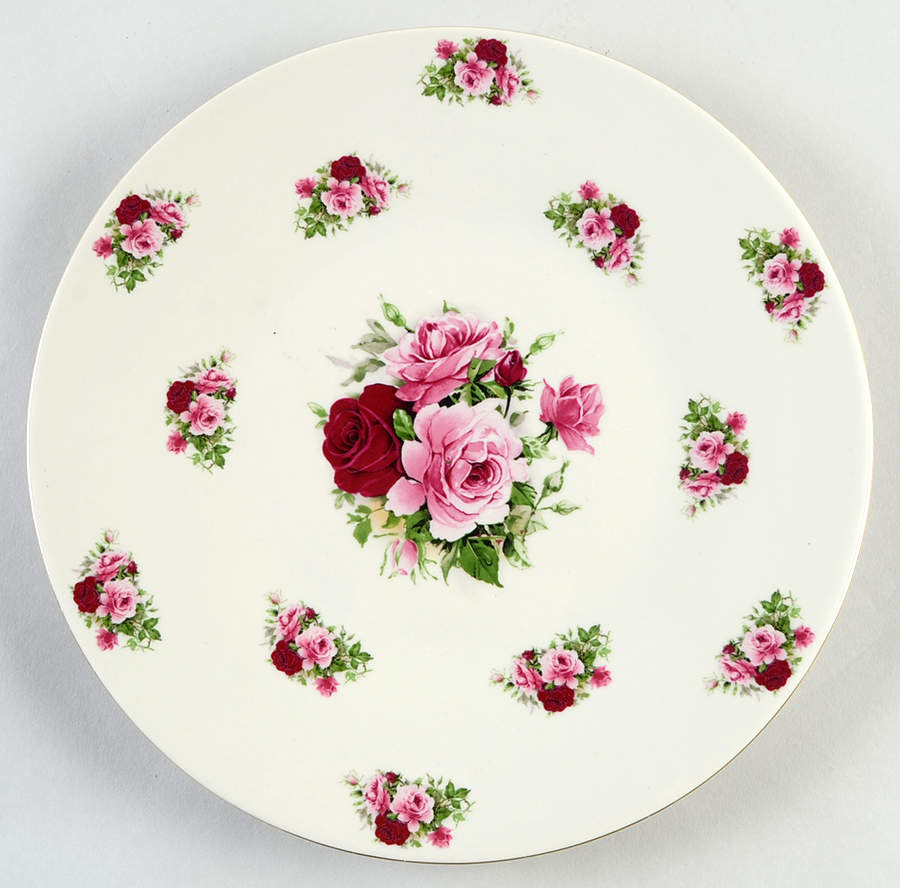 Victorian Rose Cake Plate by Baum Brothers-1