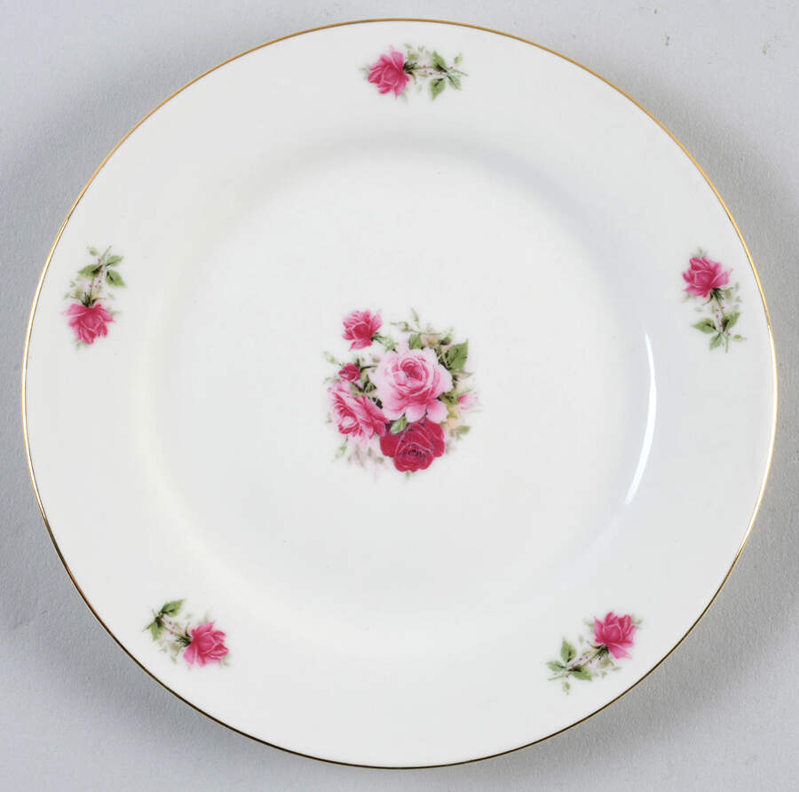 Victorian Rose Bread & Butter Plate by Baum Brothers-1