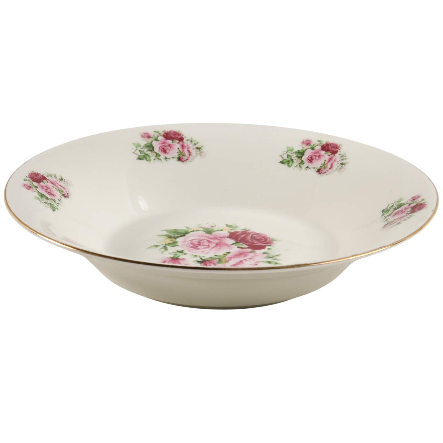 Victorian Rose Coupe Soup Bowl by Baum Brothers-1