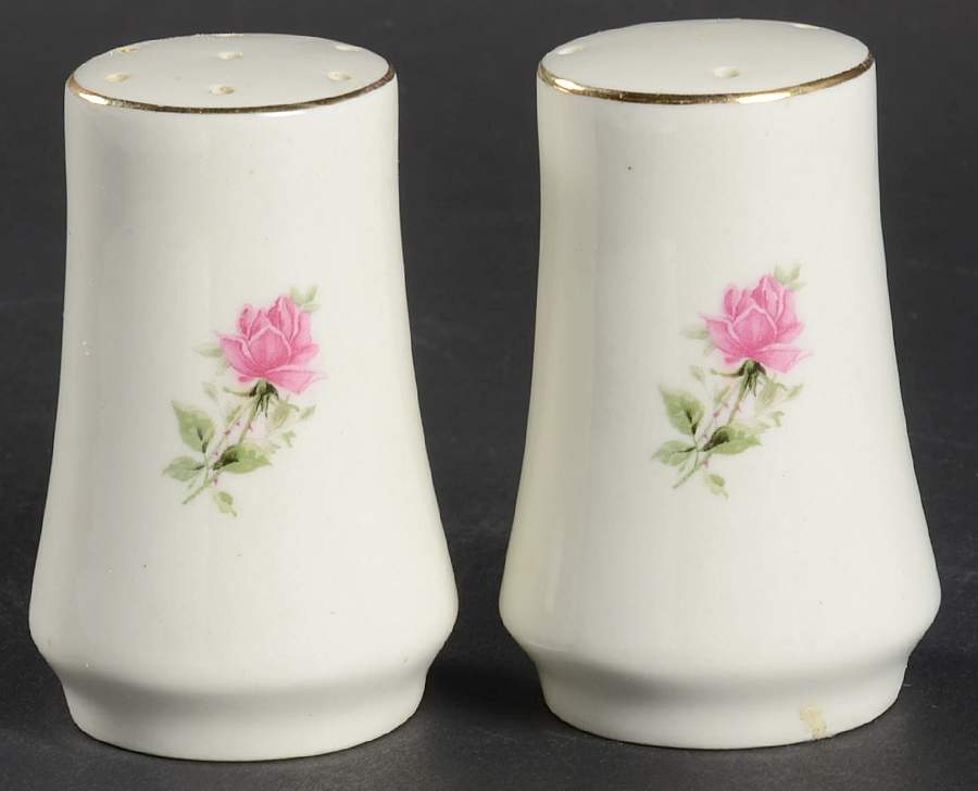 Victorian Rose Salt & Pepper Set by Baum Brothers-1