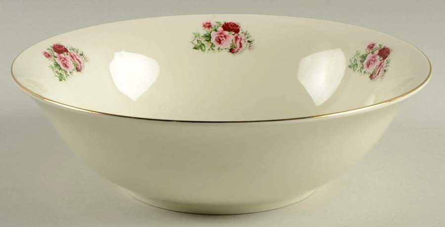 Victorian Rose 9" Round Vegetable Bowl by Baum Brothers-1