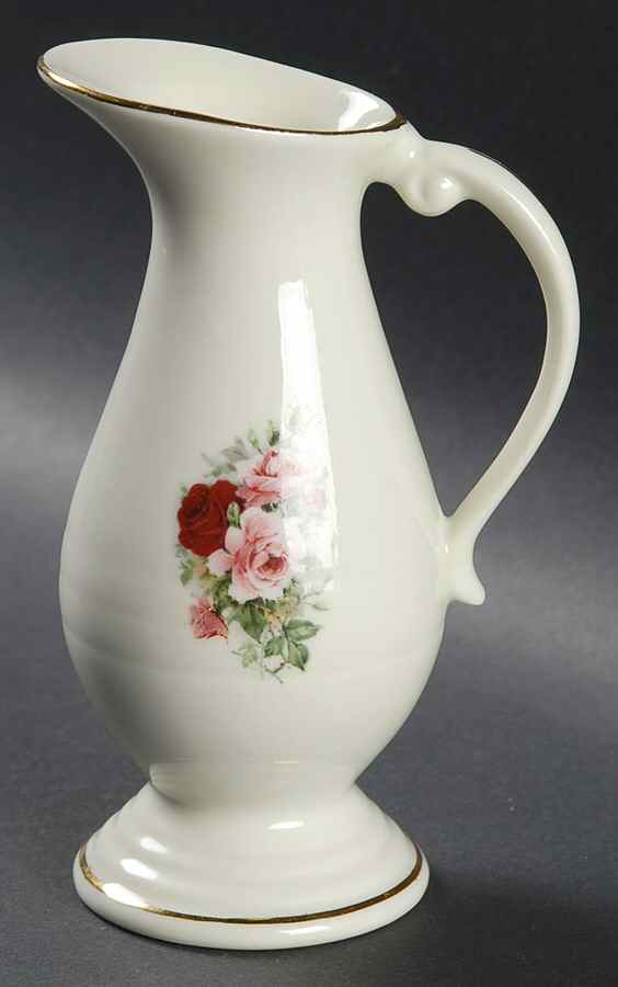 Victorian Rose 5" Pitcher Vase by Baum Brothers-1