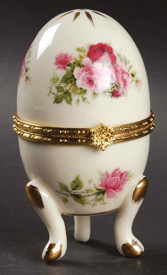 Victorian Rose Hinged Egg Box by Baum Brothers-1