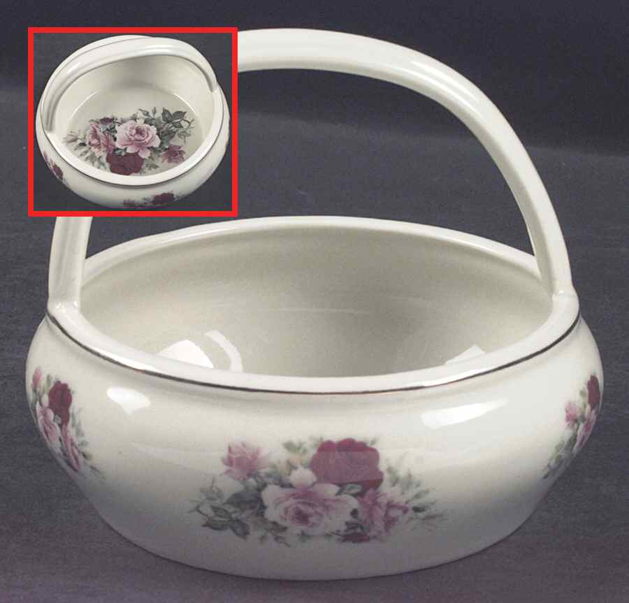 Victorian Rose Small Basket by Baum Brothers-1