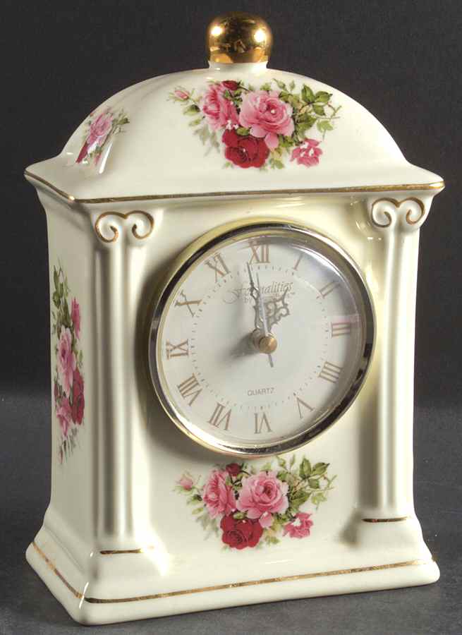 Victorian Rose Quartz Clock by Baum Brothers-1