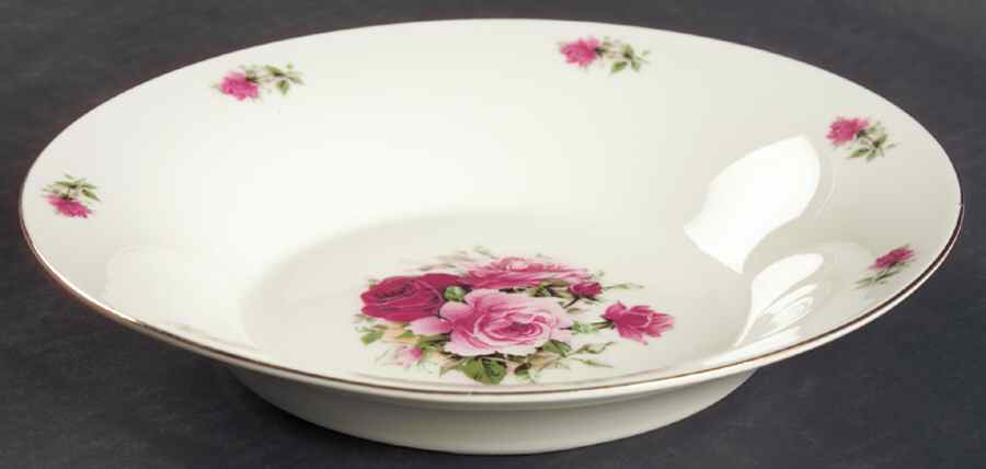 Victorian Rose Coupe Soup Bowl by Baum Brothers-1