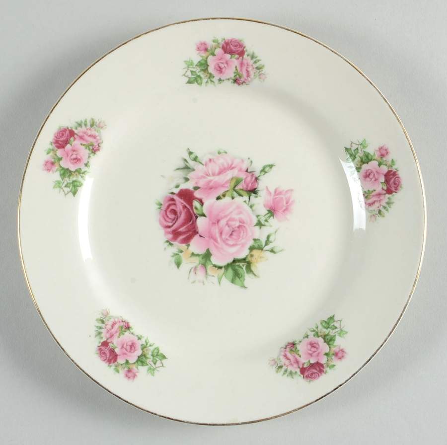 Victorian Rose Salad Plate by Baum Brothers-1