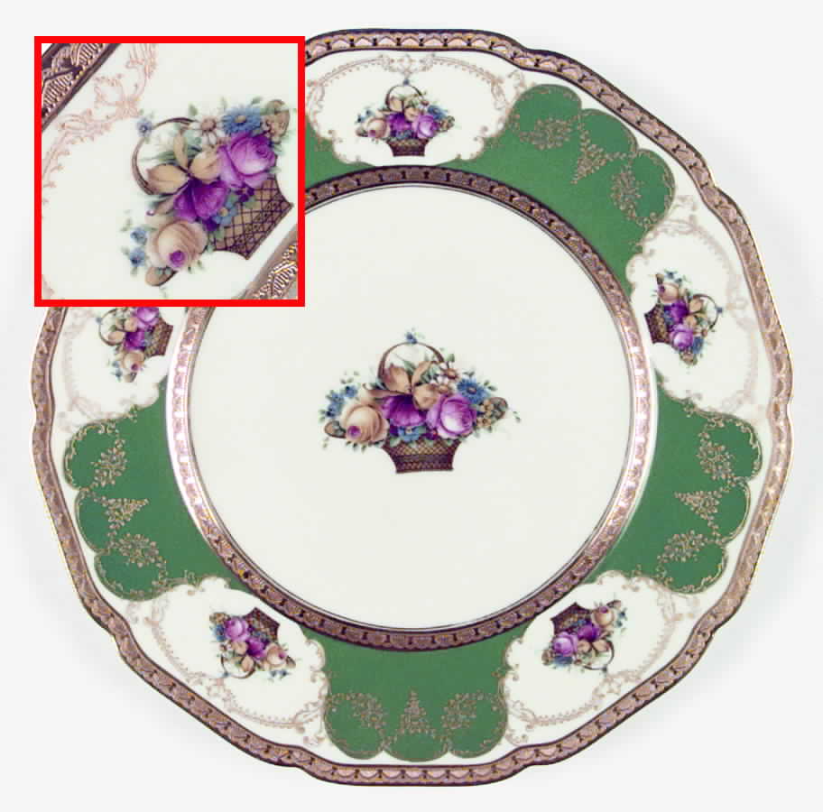 Dolly Varden Dinner Plate by Black Knight-1