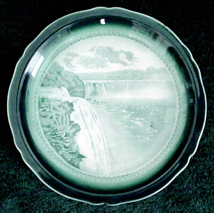 Niagara Falls Salad Plate by Buffalo Pottery-1