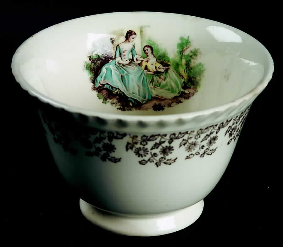 Serenade Open Sugar Bowl by British Empire Ware-1